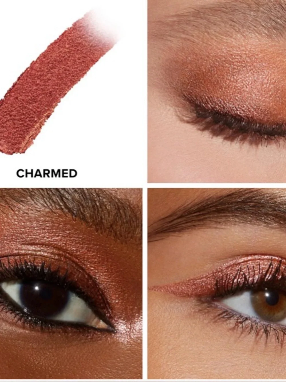 Too Faced Quickie Queen Eyeshadow Stick Charmed (brown w/ gold sparkle)